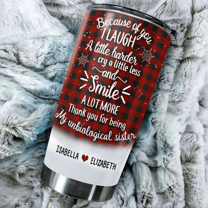 To My Bestie - Friends Become Sisters - Personalized Tumbler