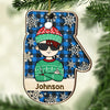 Merry Christmas To The Coolest Kid - Personalized Custom Glove Shaped Wood Christmas Ornament