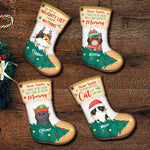 I've Been A Very Good Cat - Dear Santa, Happy Christmas - Personalized Custom Stocking Shaped Wood Christmas Ornament