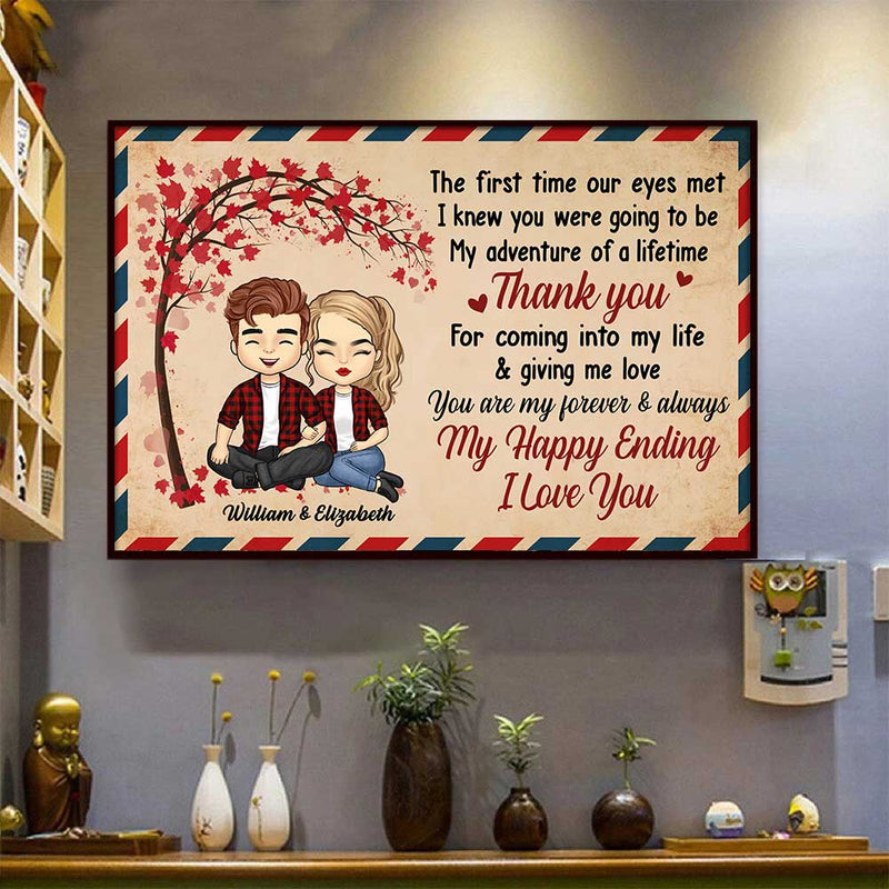 You Are My Forever & Always - Gift For Couples, Personalized Horizontal Poster