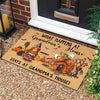 What Happens At Grandpa And Grandma's House - Personalized Decorative Mat