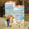 The Best Decision That I've Ever Made In My Life Was To Marry My Husband - Gift For Couples, Personalized Candle Holder
