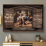 And So Together - Personalized Horizontal Poster - Upload Image, Gift For Couples
