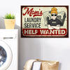 Mom's Laundry Service Help Wanted - Gift For Mom, Personalized Horizontal Poster