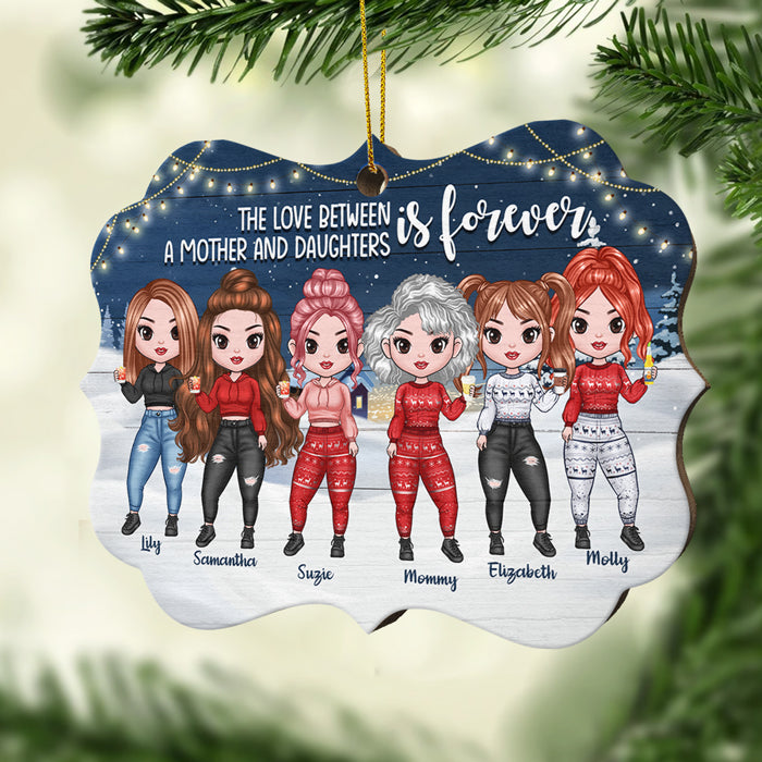 Like Mother Like Daughter - Personalized Custom Benelux Shaped Wood Christmas Ornament
