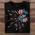 Arrow American Nana- Gift For 4th Of July - Personalized Unisex T-Shirt