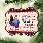 Distance Means So Little When Someone Means So Much - Personalized Custom Benelux Shaped Wood Christmas Ornament