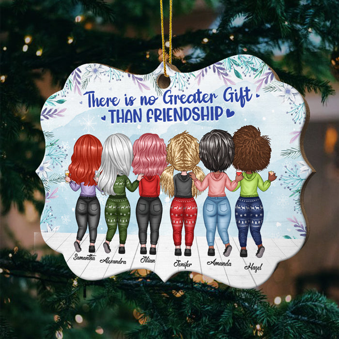 Life Is Better With Sisters - Personalized Custom Benelux Shaped Wood Christmas Ornament