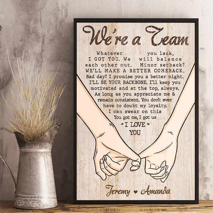 I'll Be Your Backbone - Personalized Vertical Poster