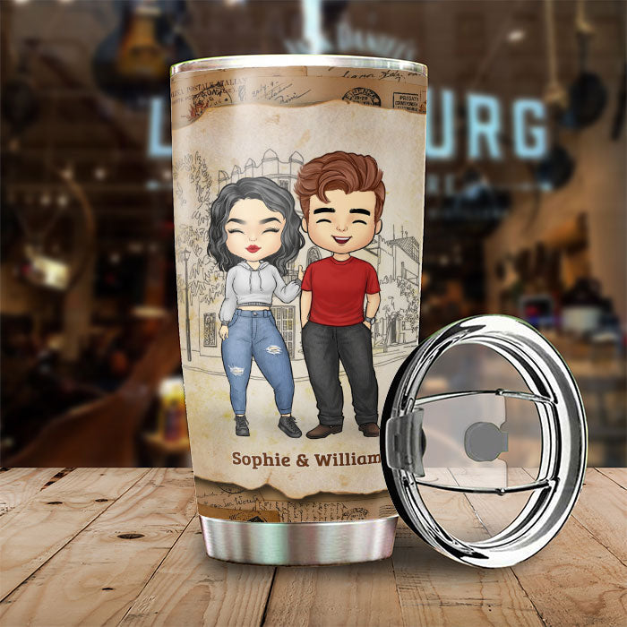 Meeting You Was Fate, Becoming Our Friend Was A Choice - Gift For Couples, Personalized Tumbler