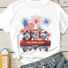 Independence Day Fireworks Dogs - Gift For 4th Of July - Personalized Unisex T-Shirt