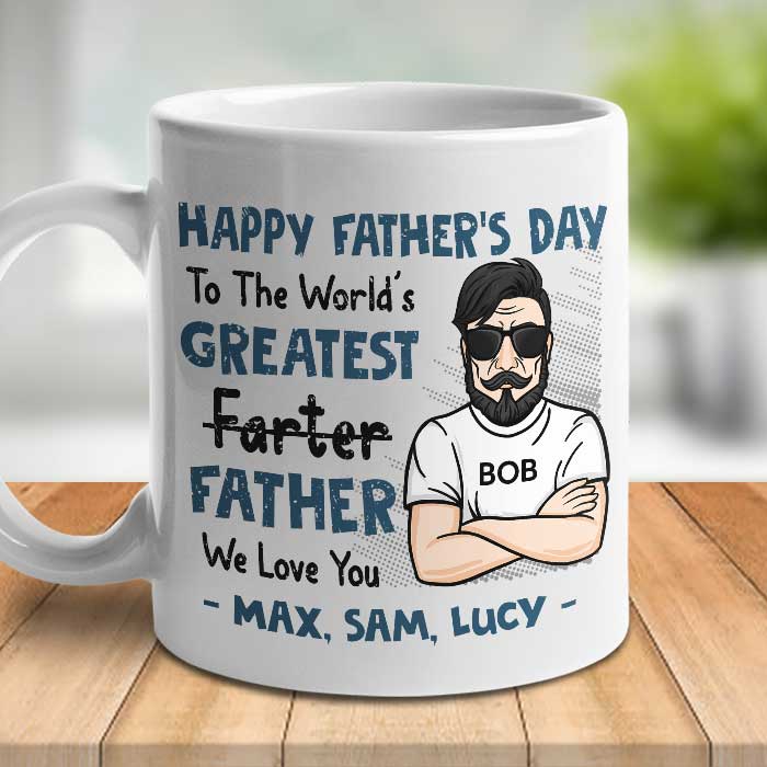 World's Greatest Father - Gift For Dad - Personalized Mug