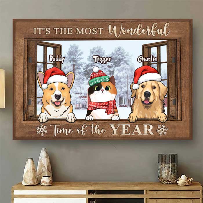 Merry Christmas - Ya Filthy Animal - Personalized Horizontal Poster.