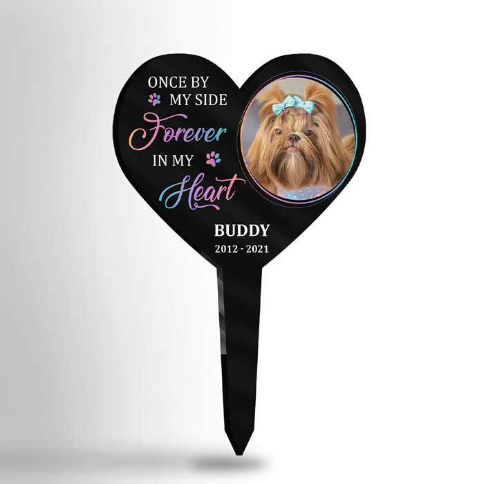 Forever In My Heart - Personalized Custom Acrylic Garden Stake.