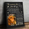 The Moment That You Left Me - My Heart Split In Two - Personalized Vertical Canvas