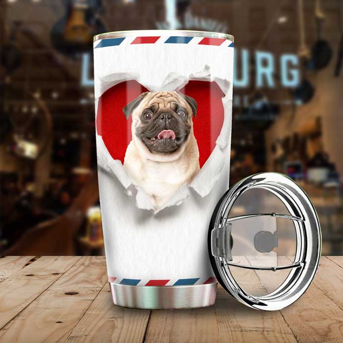 Thank You For Being My Parents - Gift For Dog Lovers, Upload Image - Personalized Tumbler