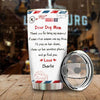 Thank You For Being My Parents - Gift For Dog Lovers, Upload Image - Personalized Tumbler