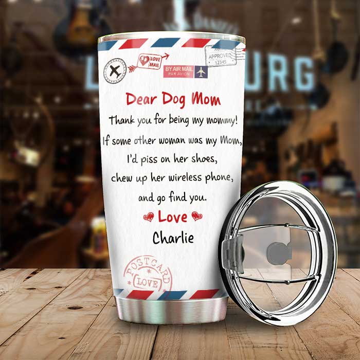 Thank You For Being My Parents - Gift For Dog Lovers, Upload Image - Personalized Tumbler