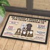 Ao Visitar A Minha/Nossa Casa, Por Favor Lembrem-Se - Personalized Decorative Mat Portuguese