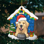 Christmas Dog House - Christmas Is Coming - Personalized Custom House Shaped Wood Christmas Ornament