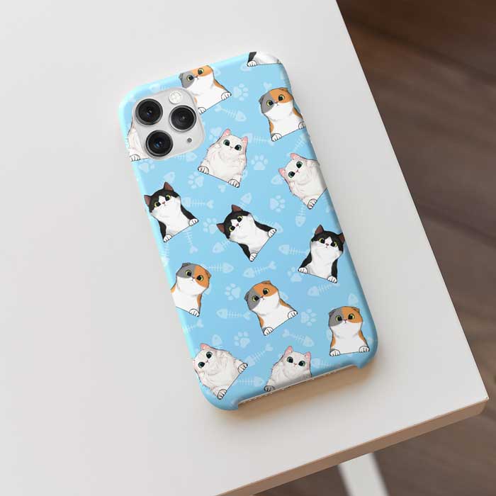 Colorful Paw - Gift For Cat Lovers - Personalized Phone Case