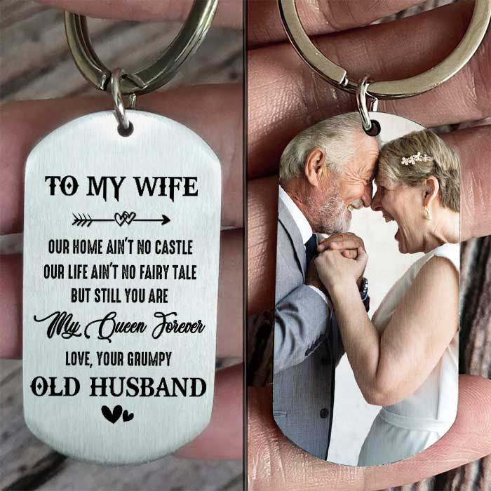 You Are My Queen Forever - Upload Image, Gift For Couples - Personalized Keychain