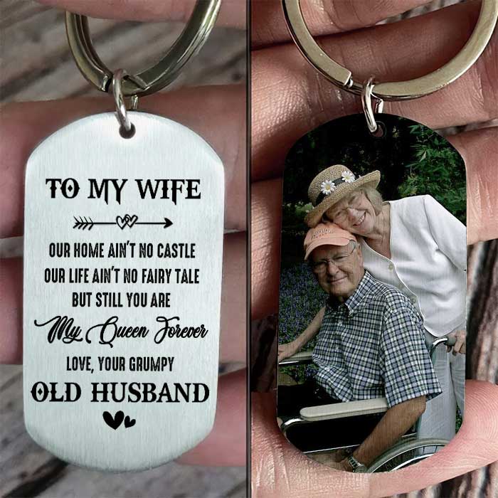 You Are My Queen Forever - Upload Image, Gift For Couples - Personalized Keychain