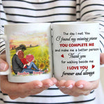 Thank You For Walking Beside Me - Gift For Couples, Personalized Mug