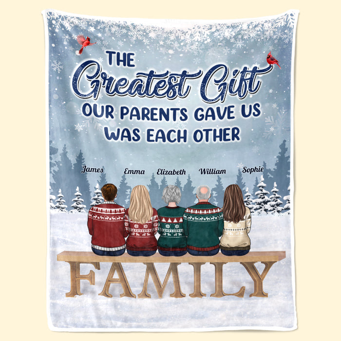 Family Where Life Begins And Love Never Ends - Memorial Personalized Custom Blanket - Sympathy Gift, Christmas Gift For Family Members