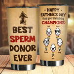 From Your Swimming Champions Happy Father's Day - Gift For Dad, Gift For Father's Day - Personalized Tumbler