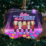 Besties, Another Year Of Bonding Over Alcohol - Personalized Custom Benelux Shaped Wood Christmas Ornament - Gift For Bestie, Best Friend, Sister, Birthday Gift For Bestie And Friend, Christmas Gift