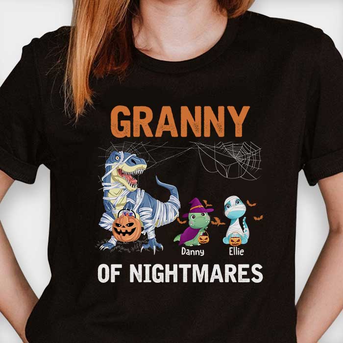 Granny Of Nightmares - Personalized Unisex T-shirt, Hoodie, Sweatshirt - Gift For Grandma, Grandparents, Halloween Gift