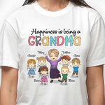 Happiness Is Being A Granny - Personalized Unisex T-shirt, Hoodie, Sweatshirt - Gift For Grandma, Grandparents