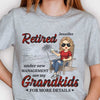 Retired Under New Management See My Grandkids For More Details - Gift For Mom, Grandma - Personalized Unisex T-shirt, Hoodie