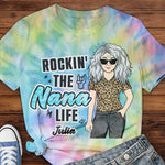 Rockin' The Nana Life - Personalized Halloween Costume Unisex All-Over Printed T-Shirt
