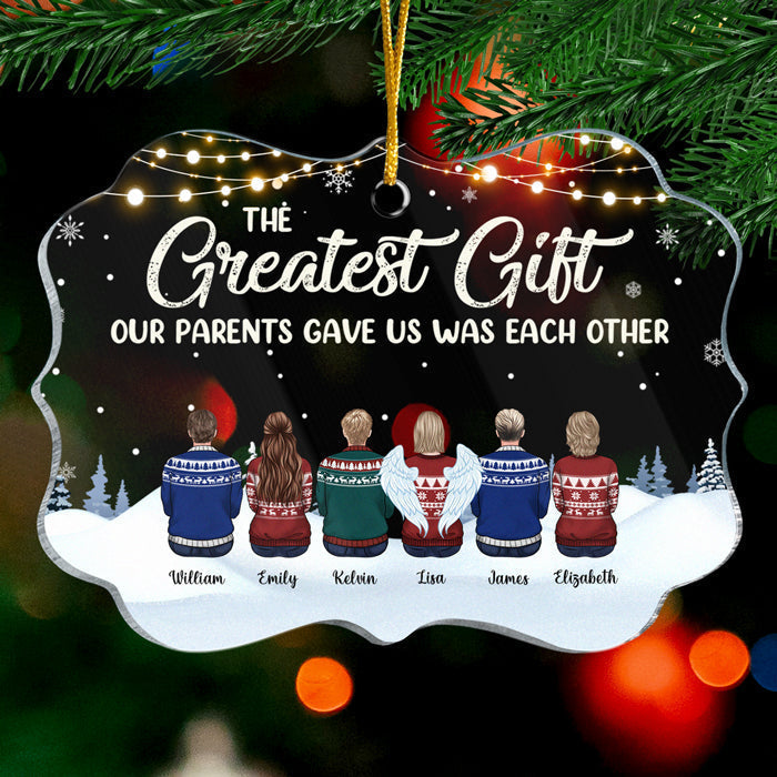 You're The Greatest Gifts - Family Personalized Custom Ornament - Acrylic Benelux Shaped - New Arrival Christmas Gift For Siblings, Brothers, Sisters