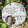 Deep In Our Heart, You'll Always Stay - Personalized Memorial Stone, Human Grave Marker - Upload Image, Memorial Gift, Sympathy Gift