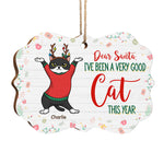 Dear Santa, We've Been Good Cats This Year - Personalized Custom Benelux Shaped Wood Christmas Ornament - Gift For Pet Lovers, Christmas Gift