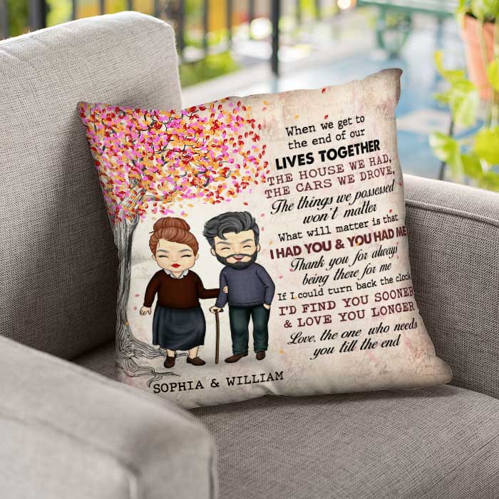 Thank You For Always Being There For Me - Gift For Couples, Husband Wife, Personalized Pillow (Insert Included)
