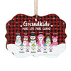 Grandkids Make Life More Grand - Personalized Custom Benelux Shaped Wood Christmas Ornament - Gift For Grandparents, Christmas Gift