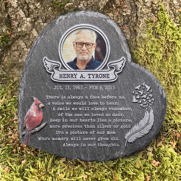 There Is Always A Face Before Us A Voice We Would Love To Hear - Personalized Memorial Stone, Human Grave Marker - Upload Image, Memorial Gift, Sympathy Gift