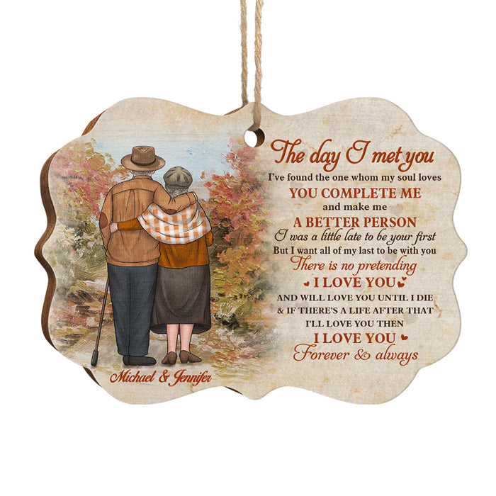 I Have Found The One Whom My Soul Loves - Personalized Custom Benelux Shaped Wood Christmas Ornament - Gift For Couple, Husband Wife, Anniversary, Engagement, Wedding, Marriage Gift, Christmas Gift