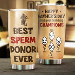 From Your Swimming Champions Happy Father's Day - Gift For Dad, Gift For Father's Day - Personalized Tumbler