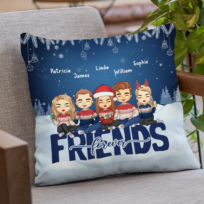 We're Best Friends Forever - Bestie Personalized Custom Pillow (Insert Included) - Christmas Gift For Best Friends, BFF, Sisters