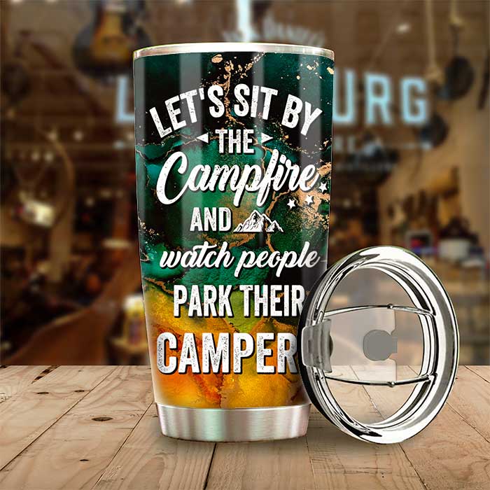 Camping Partners For Life - Husband & Wife - Gift For Camping Couples, Personalized Camping Tumbler