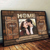 Home Is Where Our Story Begins - Upload Image, Gift For Couples, Husband Wife - Personalized Horizontal Poster