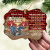 I Want All Of My Last To Be With You - Personalized Custom Benelux Shaped Wood Christmas Ornament - Gift For Couple, Husband Wife, Anniversary, Engagement, Wedding, Marriage Gift, Christmas Gift