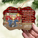I Want All Of My Last To Be With You - Personalized Custom Benelux Shaped Wood Christmas Ornament - Gift For Couple, Husband Wife, Anniversary, Engagement, Wedding, Marriage Gift, Christmas Gift