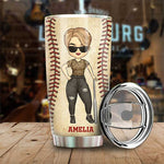 Rockin' The Baseball Mom Life - Gift For Mom, Personalized Tumbler