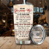 To My Gorgeous Wife, Love The One Who Needs You Till The End - Gift For Couples, Personalized Tumbler